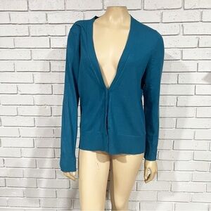 Sutton Studio Women’s Teal Cardigan